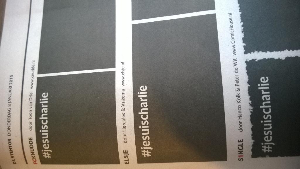 Weidelco's tweet photo. #jesuischarlie #destentor 1 beeld zegt meer dan 1000 woorden http://t.co/mhHeZlD15w