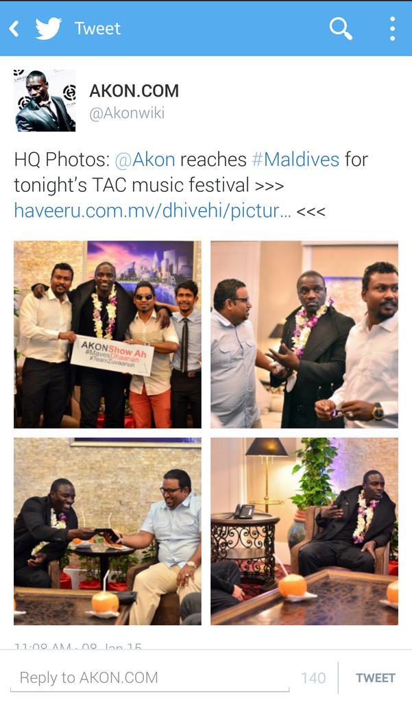 adam77177's tweet photo. #QualityTimeWith #Akon #Adeeb
#Priyanka Showah #MavesDhaanan #TeamZuvaanun anun #Shukuriyya @Ahmed_Adeeb #TeamAdeeb http://t.co/ezgPiTeKId