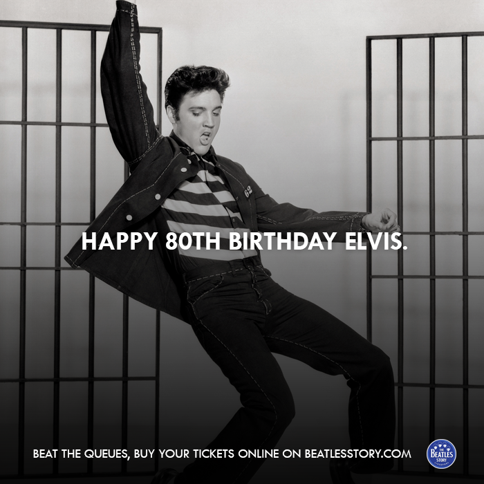 The Beatles\s biggest influencer would have turned 80 today; happy 80th birthday Elvis Presley. 