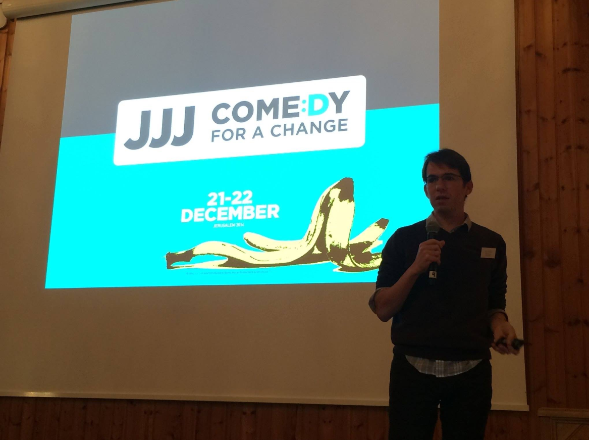 ElectricSheepTV's tweet photo. @ElectricSheepTV 's creative director @omarcus spreading his magic @ the Norwegian TV festival #comedyforachange http://t.co/voG8eVmLXr