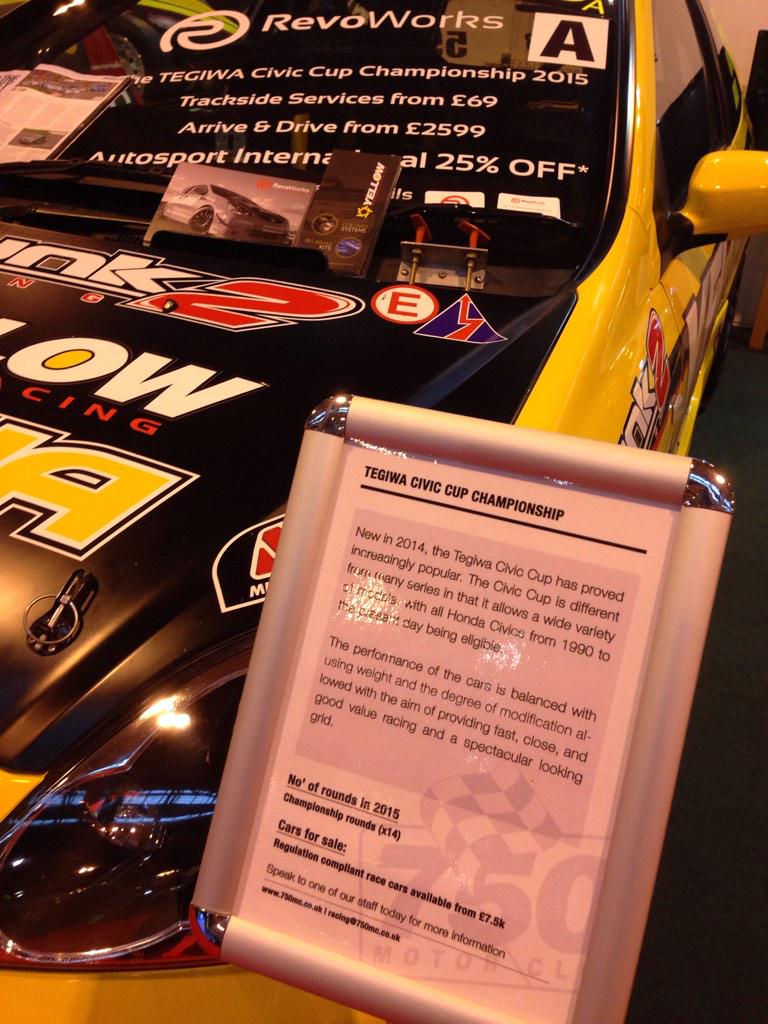 #civiccup <a href="/Autosport_Show/">Autosport International Show</a> stand 7130 @750MotorClub