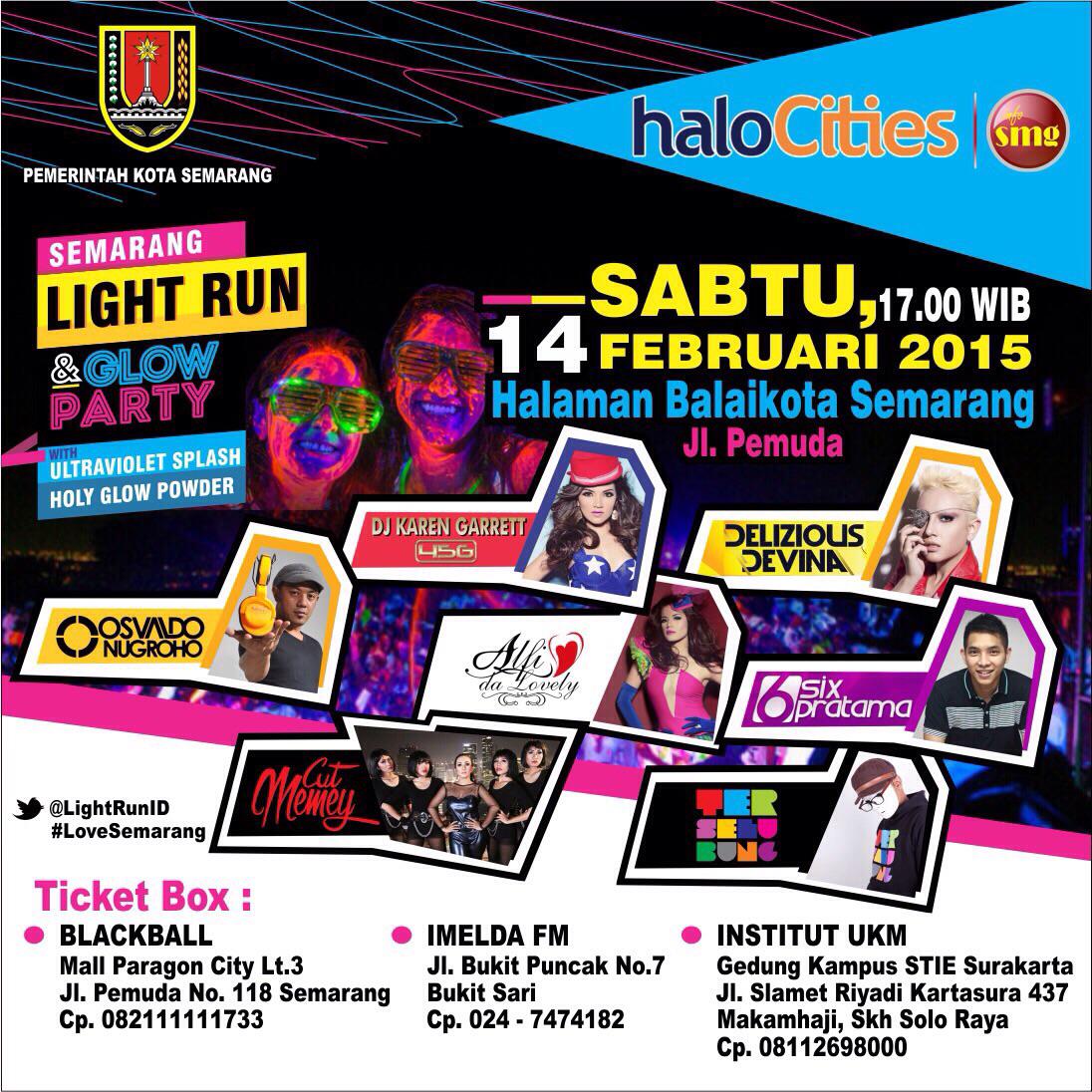 CityHype_SMG's tweet photo. #SMGLR9 Ada 2 tiket #SMGLightRun GRATIS. RT promo ini 1 kali saja! Diumumkan malam ini Pkl. 22:00  http://t.co/z2ypwm2eR8