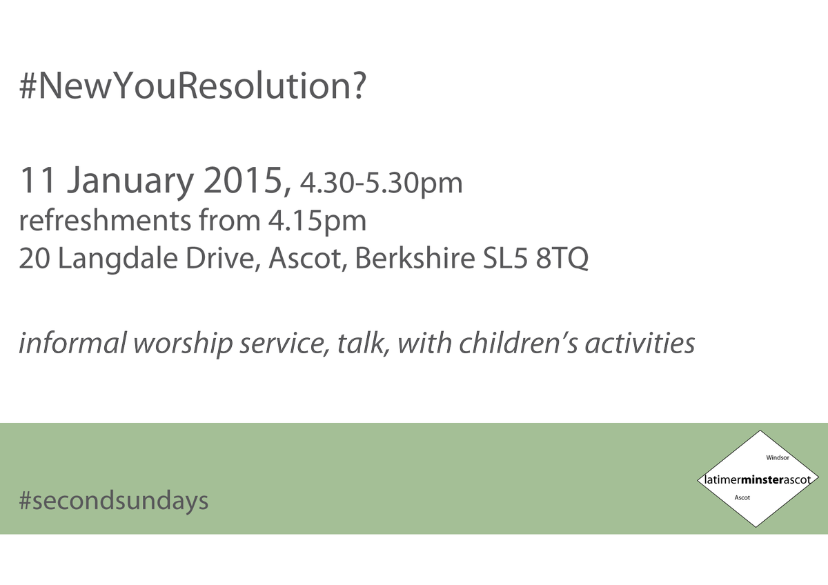 LatimersAscot's tweet image. #NewYouResolution? Informal Service w. Children&apos;s Activities
11Jan 4:15pm Join In  on.fb.me/1DAQ6aL #EastBerks