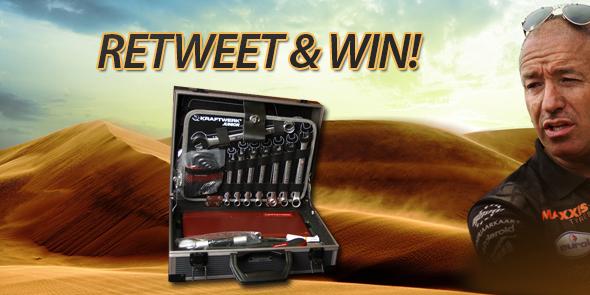 Tim Coronel (@timcoronel) on Twitter photo RT & Win! Work like a Maxxis Dakar mechanic with this Toolspecial 100 pieces toolkit!
#Dakar2015 Thanks <a href="/toolspecial/">Toolspecial</a> RT & Win! Work like a Maxxis Dakar mechanic with this Toolspecial 100 pieces toolkit!
#Dakar2015 Thanks <a href="/toolspecial/">Toolspecial</a>
