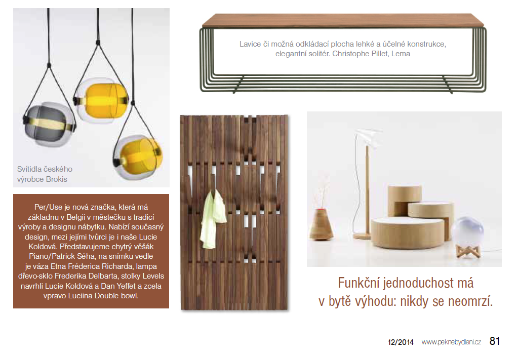 peruse_'s tweet photo. Thank you Vladimira for the great publication of various PER/USE designs in Czech magazine #Pěkné bydlení! http://t.co/xm9fPIQnVs