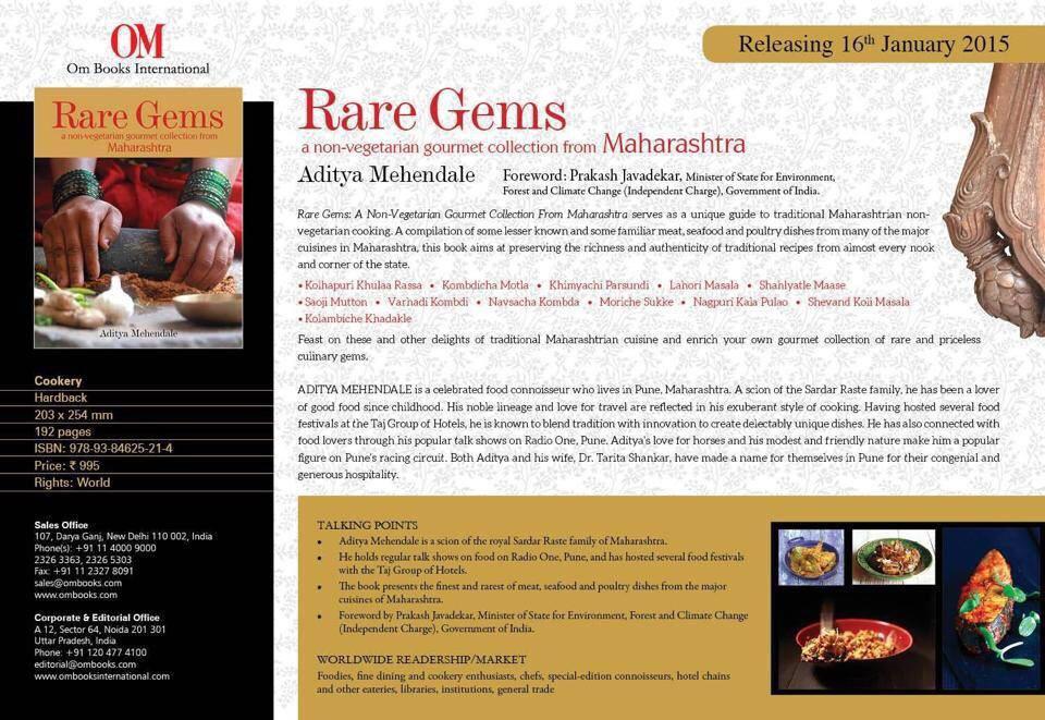Rare Gems:A Non-Vegetarian Gourmet Collection From Maharashtra serves as a unique guide to traditional Maharashtrian.