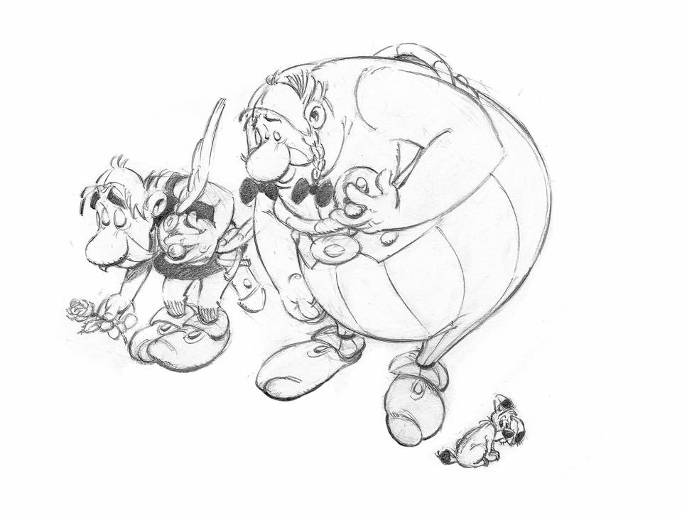 10Qssion's tweet photo. Bel hommage de la page d'Asterix. Discrétion et retenue. #JeSuisCharlie http://t.co/sQKoNcTp2T