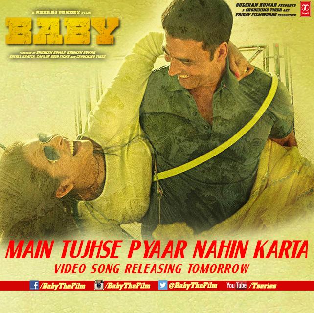 BabyTheFilm's tweet photo. #Baby is coming out with #MainTujhsePyaarNahinKarta video.
Stay Hooked.RT the lovely news! @Madhurimmatuli http://t.co/Q3c0MIHbLV