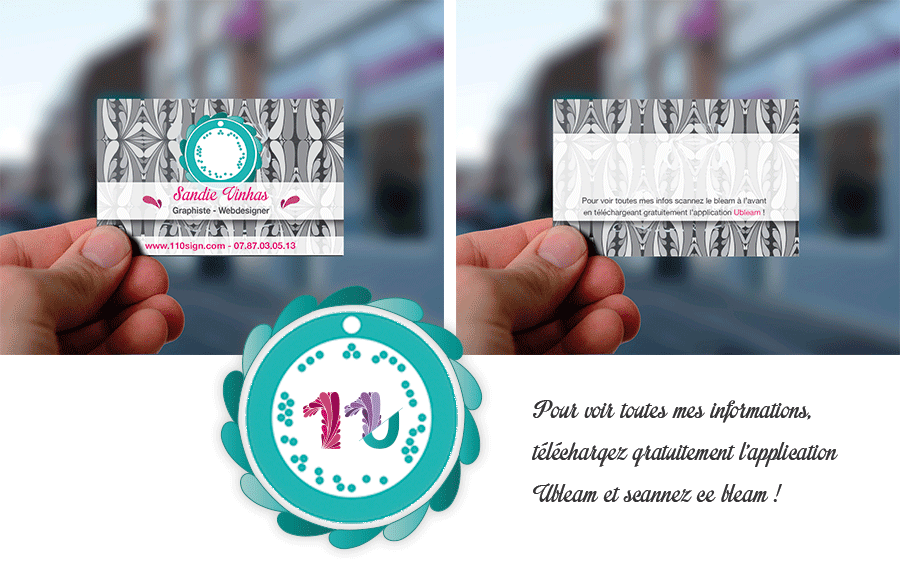 ubleam's tweet photo. La #BleamCard (Carte de Visite en #RéalitéAugmentée) by #110sign http://t.co/h7QDDPKLfn #print #digital #AR #design http://t.co/SXK3UttpPn