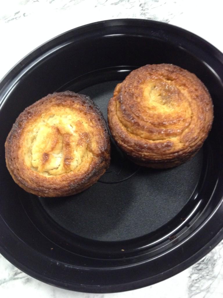 I love it when people bring me baked goods to try! Kouign-Amann from <a href="/foodiePrints/">foodiePrints</a>, very impressive!