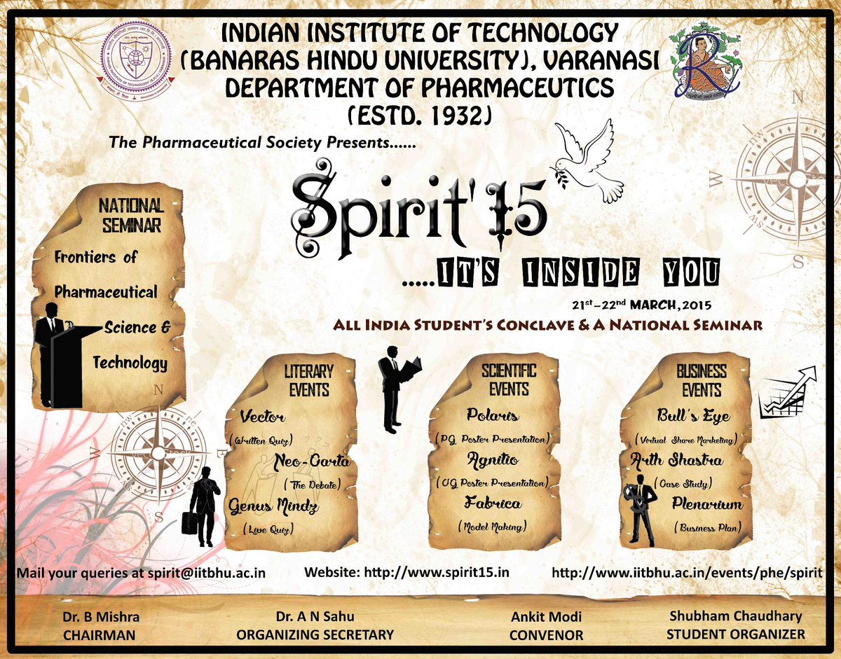 Welcome to <a href="/Spirit_IIT/">Spirit, IIT BHU Varanasi</a> 
This year's Spirit is on 21st-22nd March.