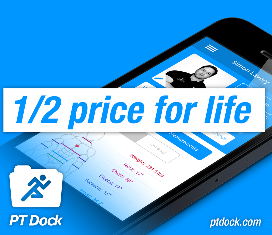 ptdockapp's tweet photo. HALF PRICE - if you want to use an app to improve your PT business now is the time! #personaltrainer #sales #fitfam http://t.co/LPTBGUqAbq