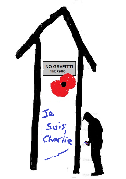 Stay strong Paris - #hastingsartists #JeSuisCharlie