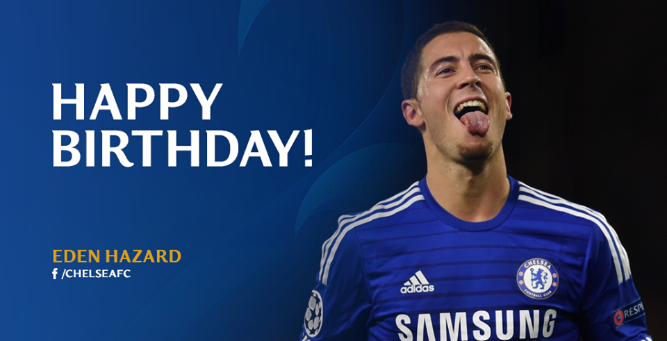 Happy birthday to Eden Hazard, who turns 24 today! 