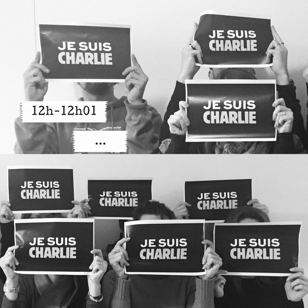 casecousinpaul's tweet photo. #JeSuisCharlie #NousSommesTousCharlie #libertedelapresse #libertedexpression #1minutedesilence http://t.co/MQh7bLEXoo