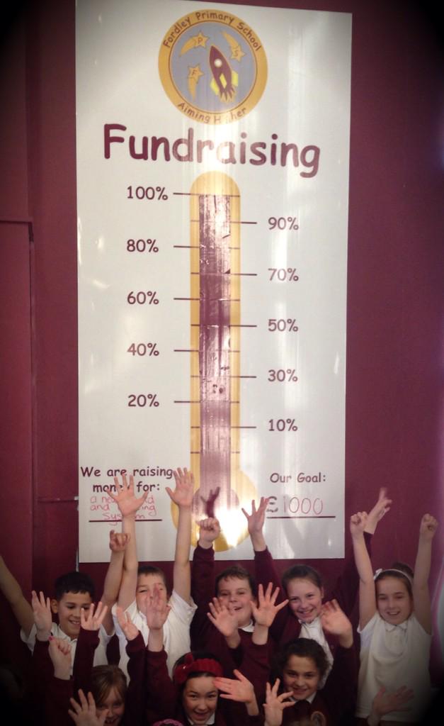 Our fundraising team are very happy that they have reached their target of £1000 #FantasticFordley #proudchildren