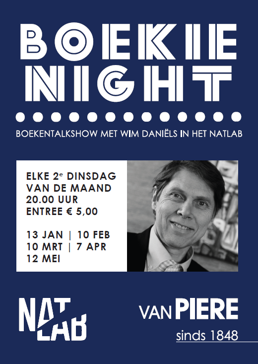 13/1: Boekie Night met <a href="/wimdaniels/">Wim Daniëls</a>. Gezamelijke productie van @PlazaFutura &amp; <a href="/VanPiere_Ehv/">Boekhandel van Piere</a>. <a href="/Studio040/">Studio040</a> <a href="/040schrijvers/">040schrijvers</a>