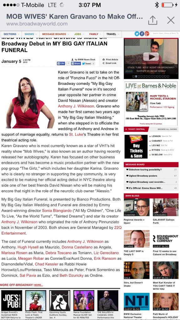 jenngraziano's tweet photo. Check out @karengravanovh1 and @Nissandavid in this play on January 25th. It's hysterical!! St. Luke's Theater!! http://t.co/8yUv4JRnYF