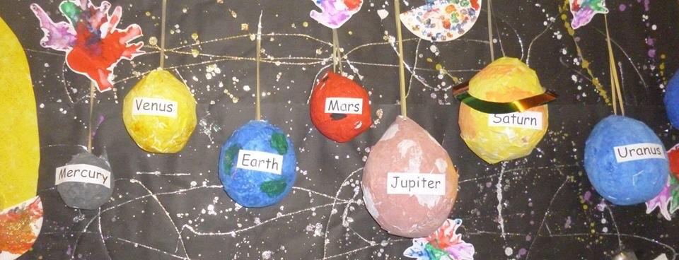 LittleCherubs2's tweet photo. Look at our #space board that the #preschool 3-5 age group are doing. We think it's fantastic #planets http://t.co/2FSknCY5PH