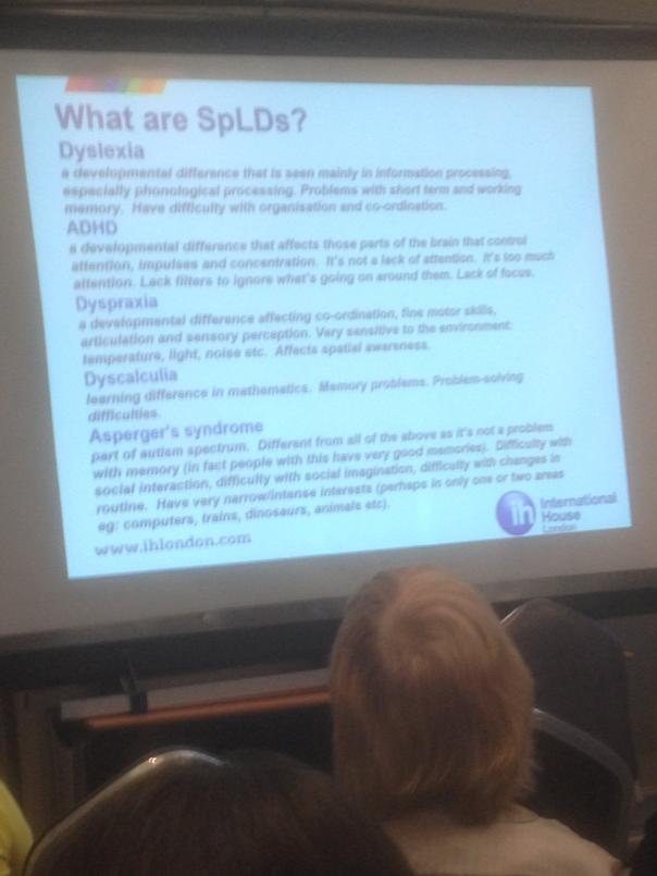 #ihdos15 Varinder Unlu talking about SpLDs