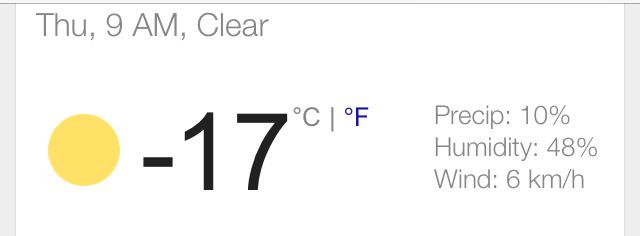 Trishsayshello's tweet image. Now this is the cheek stinging, nostrils hurt when you breath type of cold I'm used to. #OhCanada #goingbackinside