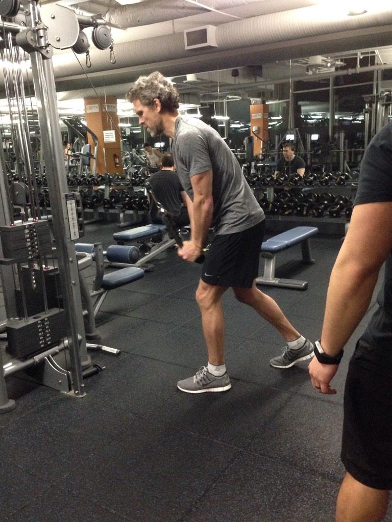 Sixty minutes later and Linden is finished. "I'm set for a great day now. It's game day, let's go!" #daywithTL