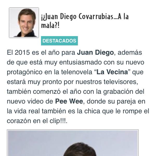 ElMundoPeeWeeBR's tweet photo. Mundo: Juan Diego comenzó el año con la grabación del video de @PeeWeeMusic http://t.co/o7mUycgz2q http://t.co/QoZwmEaz6a