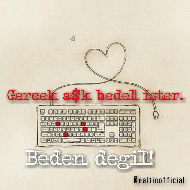 M1LASDAD's tweet photo. Gerçek #aşk bedel ister #beden değil! #love #şiirsokakta #walltext #edebiyat #yazar #ealtinofficial #writer #keyboard http://t.co/AvGlSjK3U4