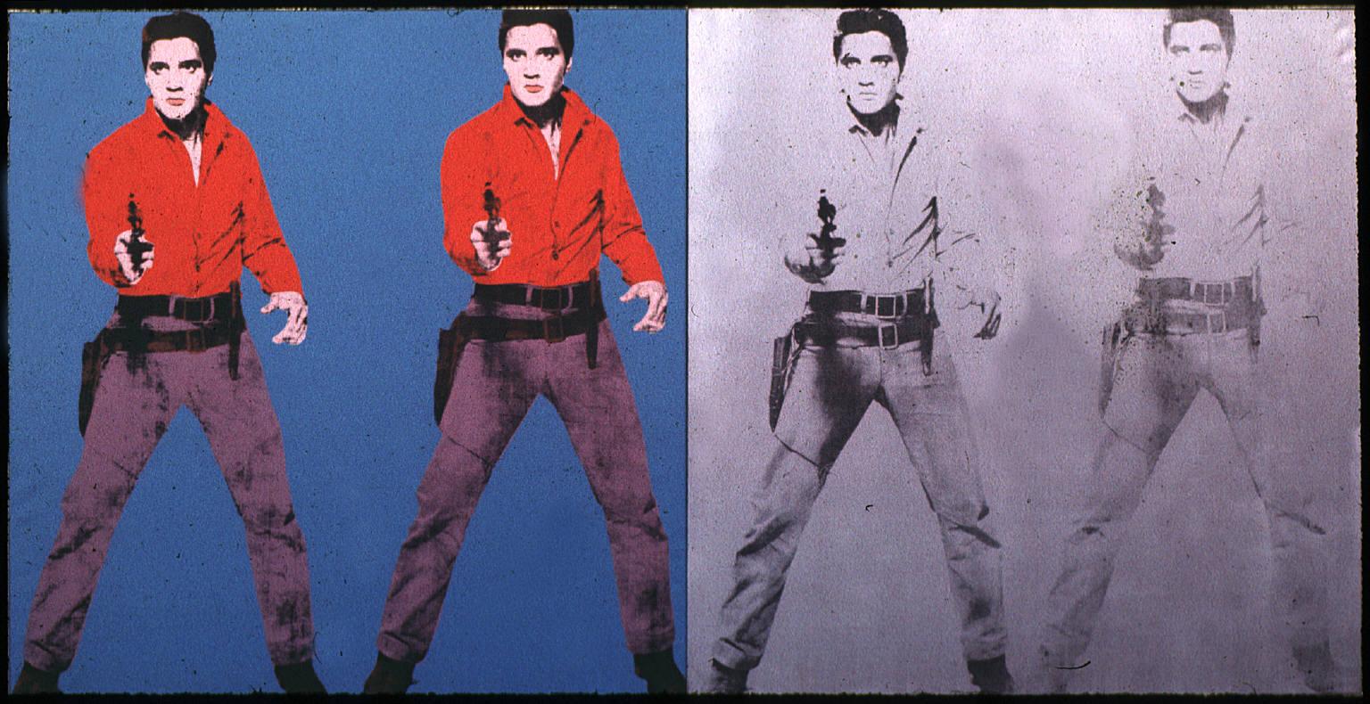 Happy Birthday to Presley, he would have turned 80 today Andy Warhol\s Elvis I & II, 1963 