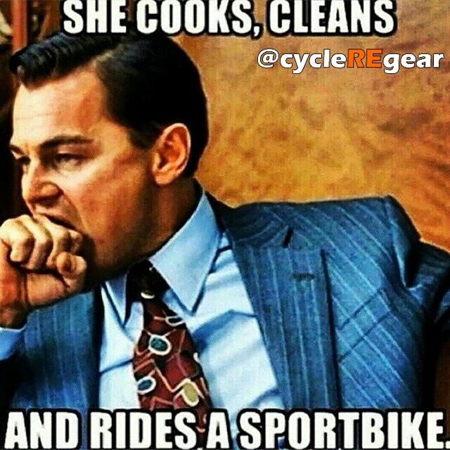 cycleregear's tweet photo. True story! LOL!
😂👊✊👊✊💨👍💗💑
#motorcycle #biker #harley http://t.co/TShF9Mfx0w