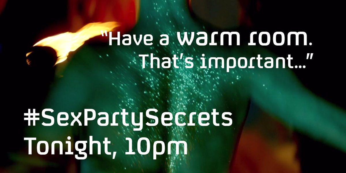 Channel4's tweet photo. Tips from the pros... The dos and don'ts of orgy etiquette: http://t.co/emNM7fJj3c
Sex Party Secrets. Tonight, 10pm. http://t.co/YizdDS45zO