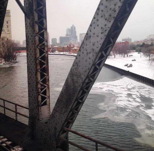 In #Chicago on the ole #amtrak called the Texas Eagle and it's not very nice weather out.