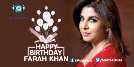 Happy Birthday to the actor, director, producer and choreographer, Farah Khan! 