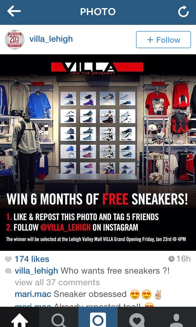 sneaker villa outlet