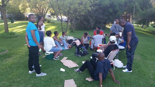 Peace_Cops's tweet photo. Farewell Party of Peace officers after 8 weeks of training. http://t.co/qFQbcvxPZ1