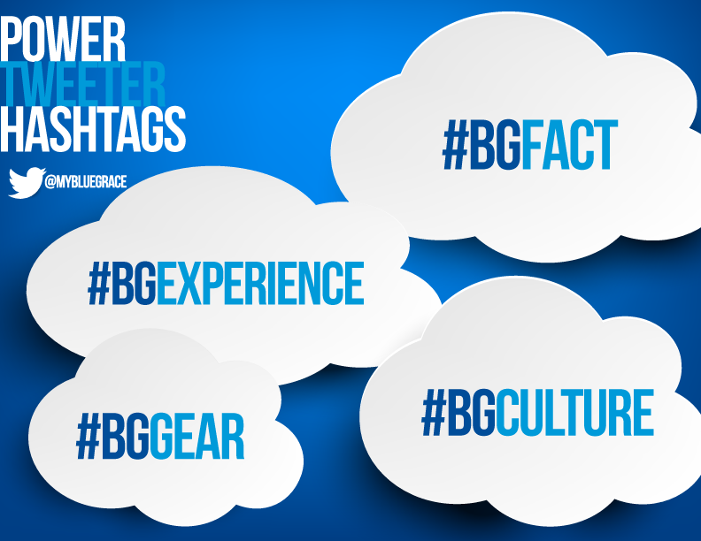 MyBlueGrace's tweet photo. Have you used one of our hashtags today? #BGFact #BGExperience #BGGear #BGCulture http://t.co/OD5OlvYGdy