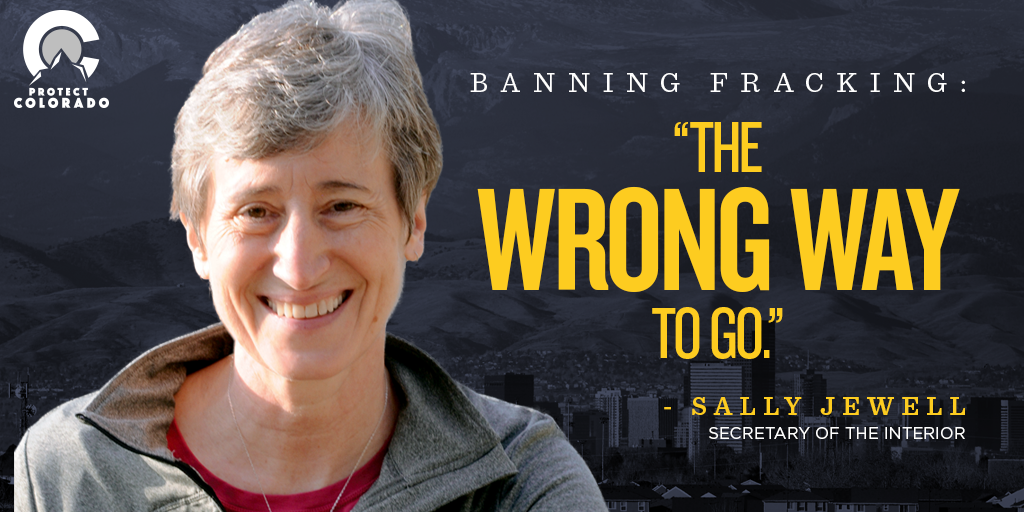 ProtectCO's tweet photo. .@SecretaryJewell doesn't support #NYFrackingBan. Here’s why: http://t.co/U9EG1MuvjG http://t.co/7AjJhXmgls