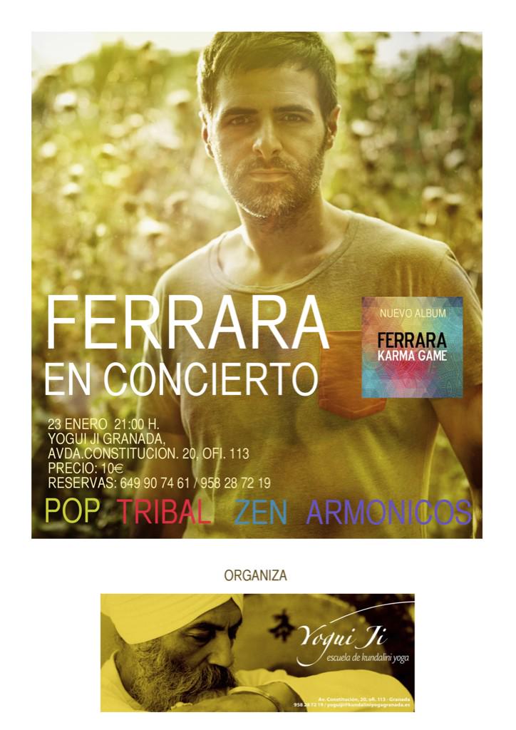 ferraraoficial's tweet image. Concierto en Granada! #Pop #Cantodearmónicos @YoguiJi #KarmaGame 23-1-15