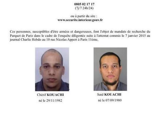 Charlene2426's tweet photo. Please help find these guys and share .. #JeSuisCharlie http://t.co/xL4QvN3O8V