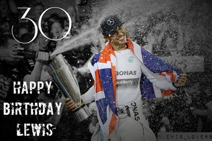 Ontem foi aniversário do Lewis Hamilton!
Happy 30th Birthday,          