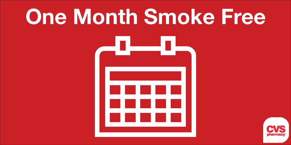 cvs tobacco free We're almost one month in! RT if you've stayed tobacco-free this year