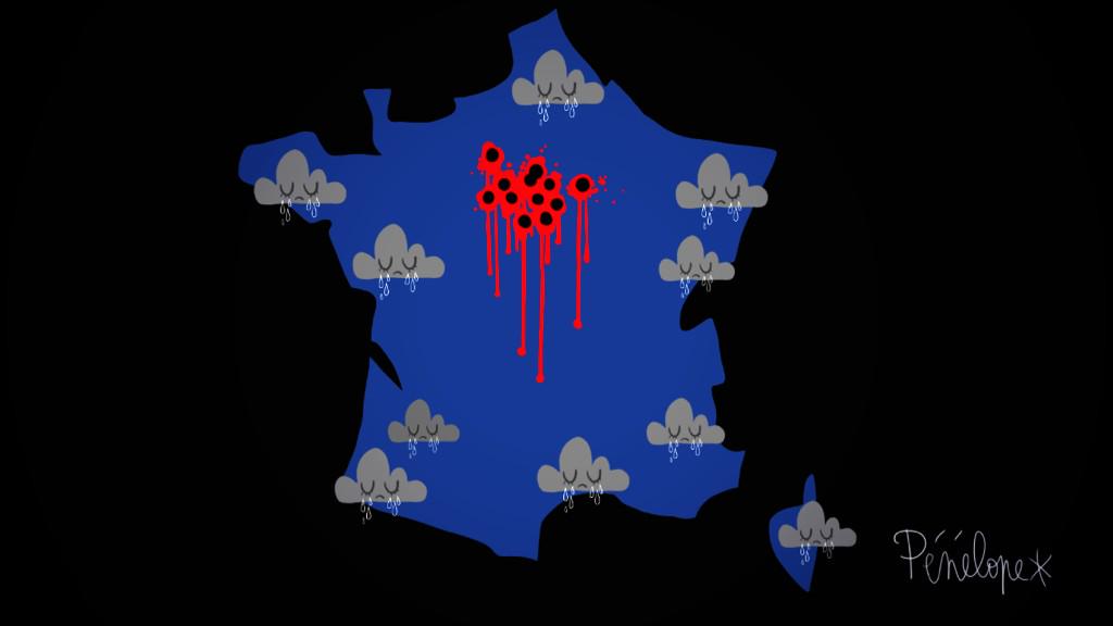 PenelopeB's tweet image. Ma carte pour la météo du @GrdJournal de ce soir