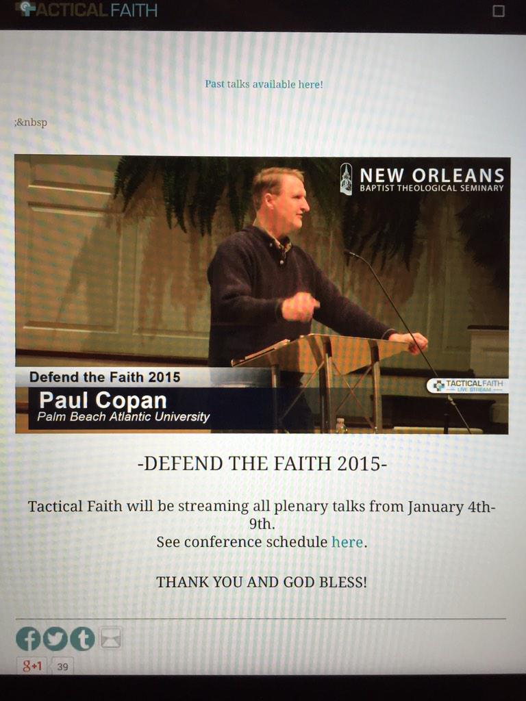 jkwwfi's tweet photo. Back in TX from New Orleans. Now streaming Paul Copan at http://t.co/s3ceo6WKtb via http://t.co/1aG908XyZM #Defend15 http://t.co/2TqRWtqJPl