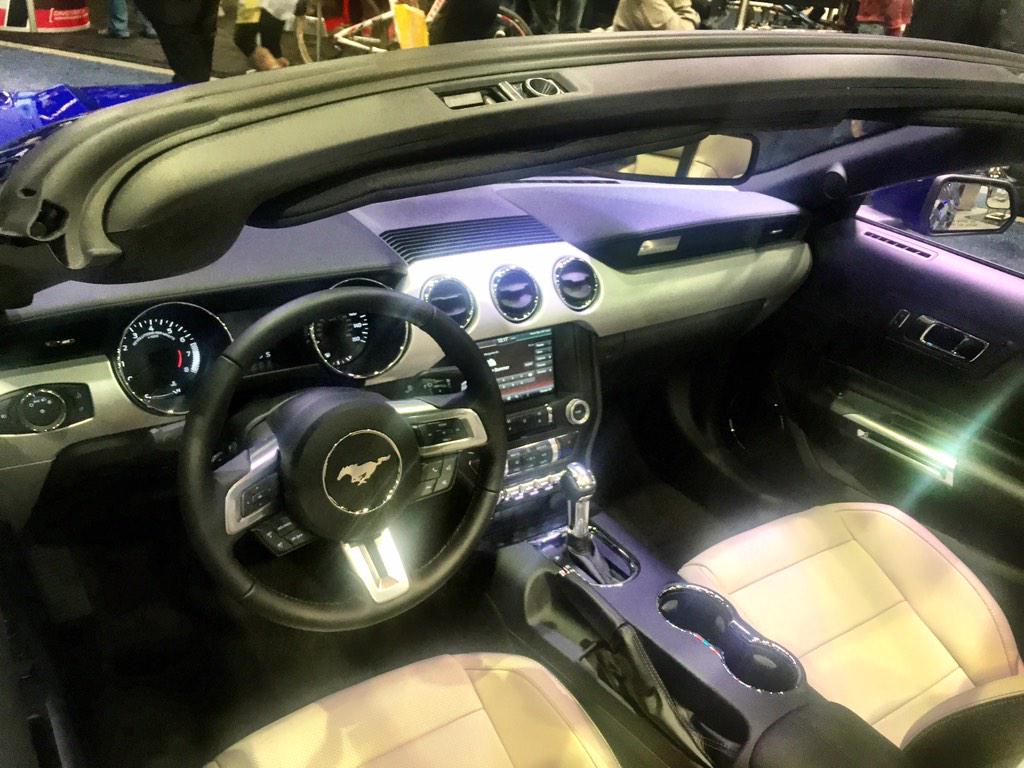 FirasBacha's tweet photo. Sold on the new 'stang- heritage with a slick new body and ultra-refined interior! Great job Team Ford! #FordCES http://t.co/qWP6YuBVgH