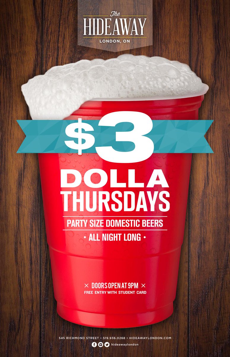 hideawaylondon's tweet photo. TONIGHT! Don't forget your student ID for NO COVER! http://t.co/9j3a80mU7F