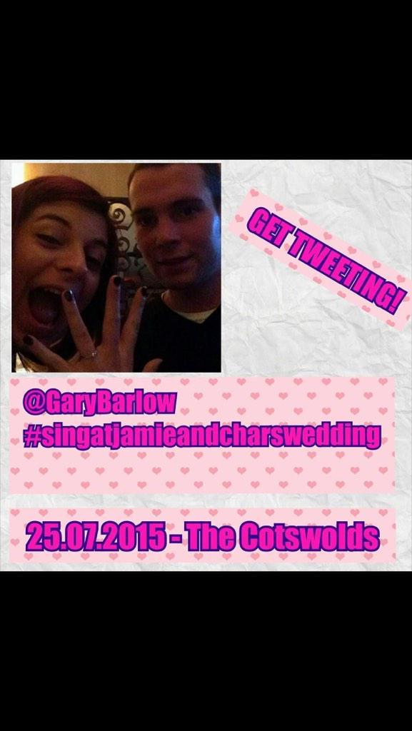 beckyk999's tweet photo. #singatjamieandcharswedding @GaryBarlow @charchar2101 http://t.co/hRUBDhoMjm