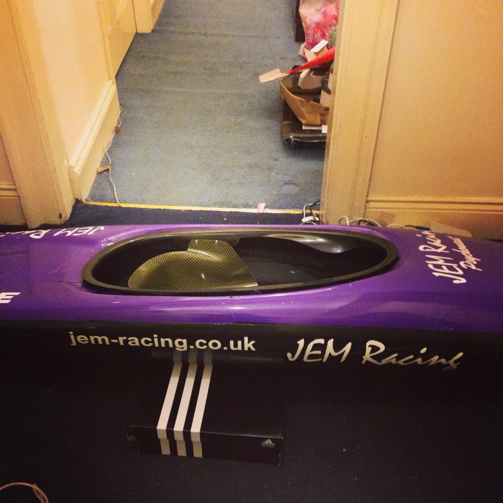 TeamPaceCP's tweet photo. Fresh #JEMRacing boat ready for the div1 #Canoepolo season starting this Saturday #psychonaut http://t.co/Ol11x54fWU http://t.co/ZP5LnyDRu9
