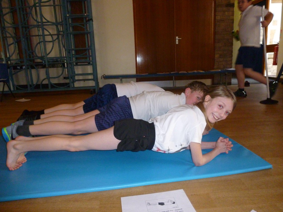 PCJS42's tweet photo. Year 6 testing out their strength and stamina. http://t.co/mkafOW71UZ