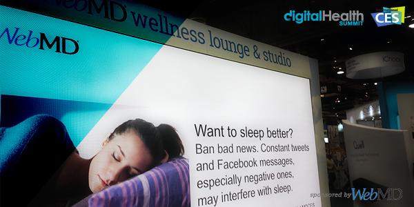 WebMD's tweet photo. De-stress, recharge & catch up on wearable technology fashions @WebMD Wellness Lounge! Sands Tech West #WebMDCES http://t.co/hGHlnfaYUI