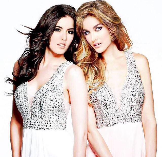 casa_famososCo's tweet photo. Miss Colombia y miss Venezuela. Contrincantes muy fuerte que pisan miss universo http://t.co/Nfu8yRFL6H